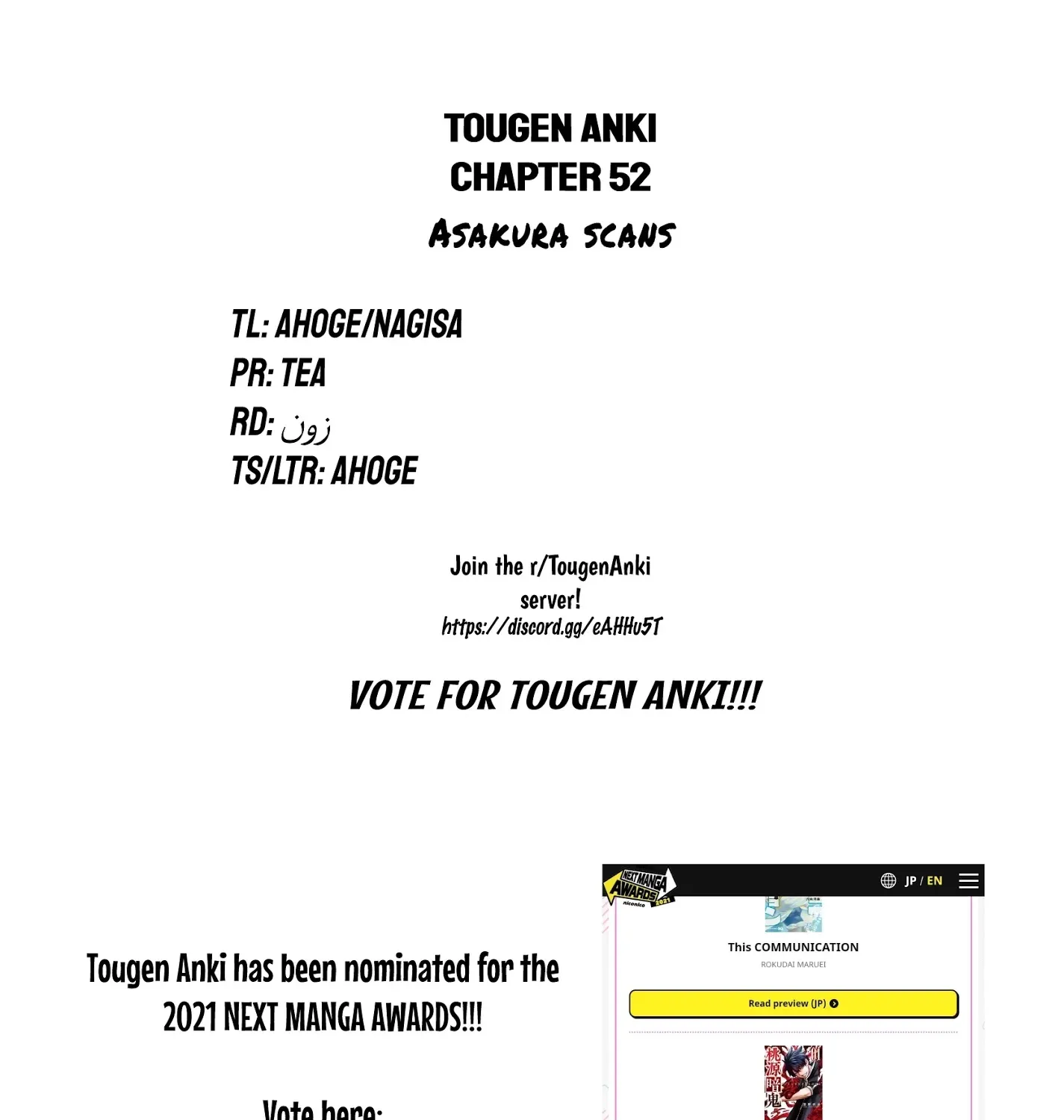 Tougen Anki Zinmanga X Chapter 52 Page 41