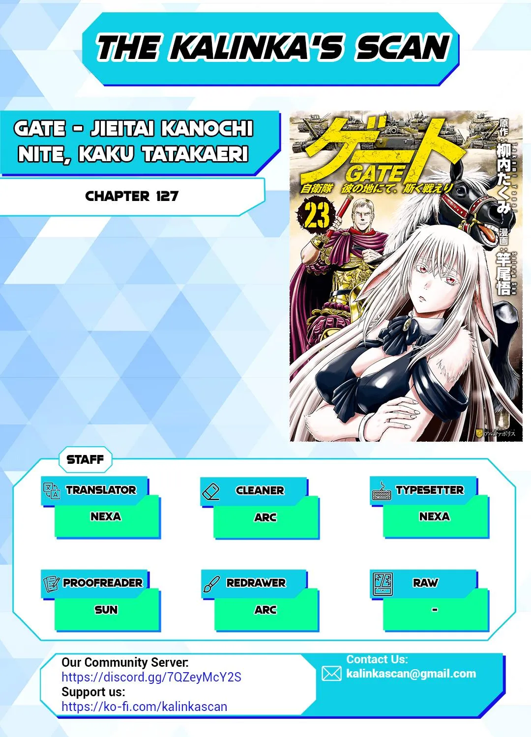 Gate - Jietai Kare No Chi Nite, Kaku Tatakeri Zinmanga X Chapter 128 Page 1