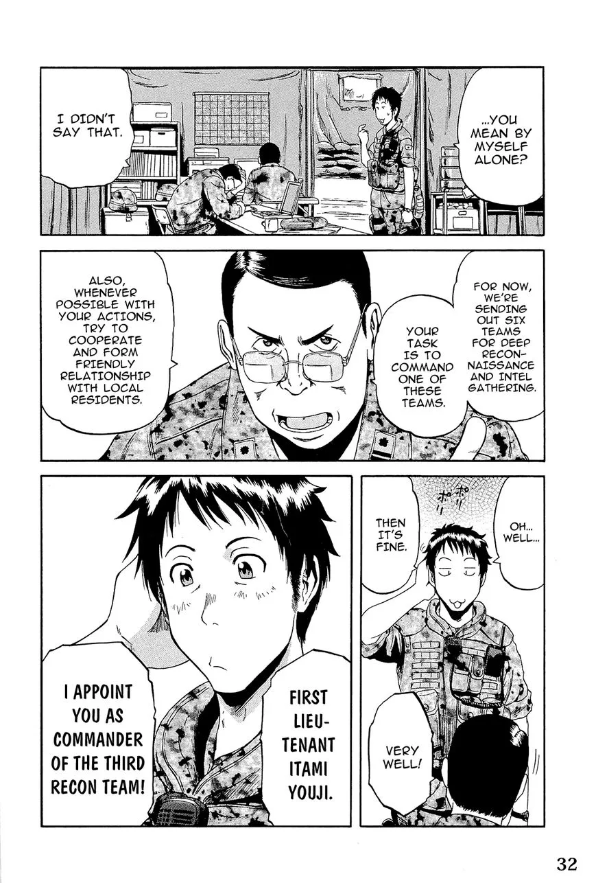 Gate - Jietai Kare No Chi Nite, Kaku Tatakeri Zinmanga X Chapter 1.1 Page 33