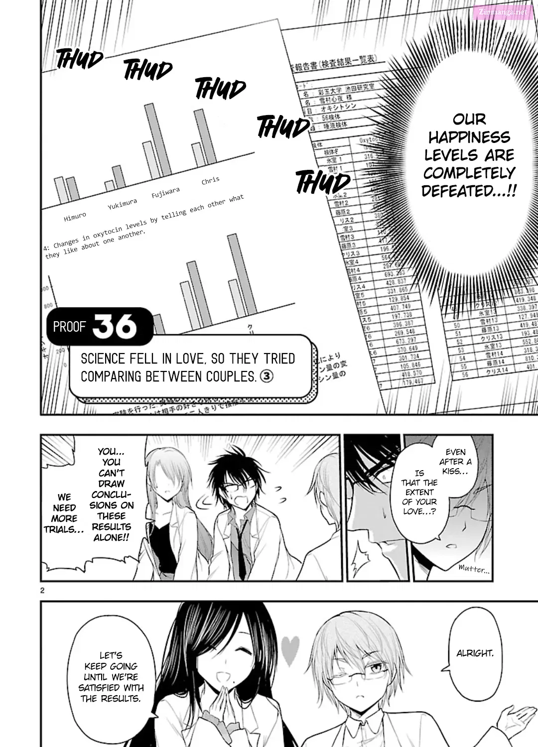 Rikei ga Koi ni Ochita no de Shoumei shitemita. Zinmanga X Chapter 36 Page 1