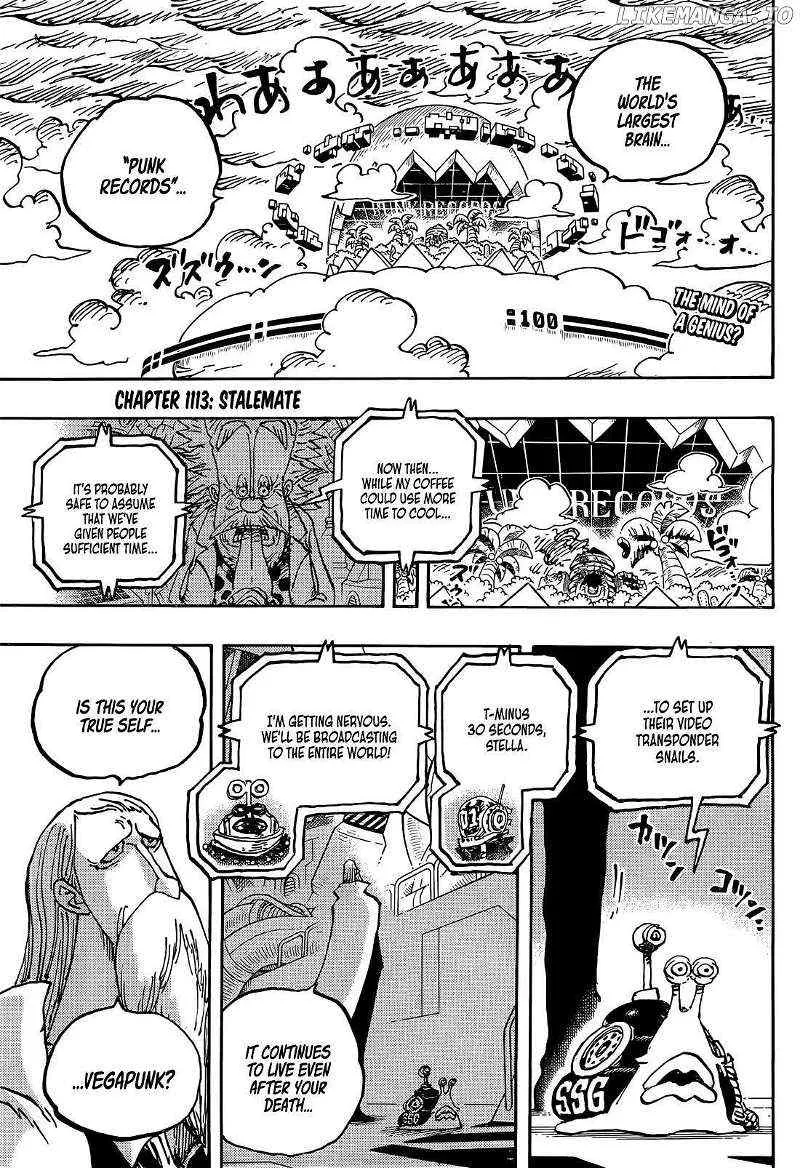 One Piece Zinmanga X Chapter 1113 Page 4