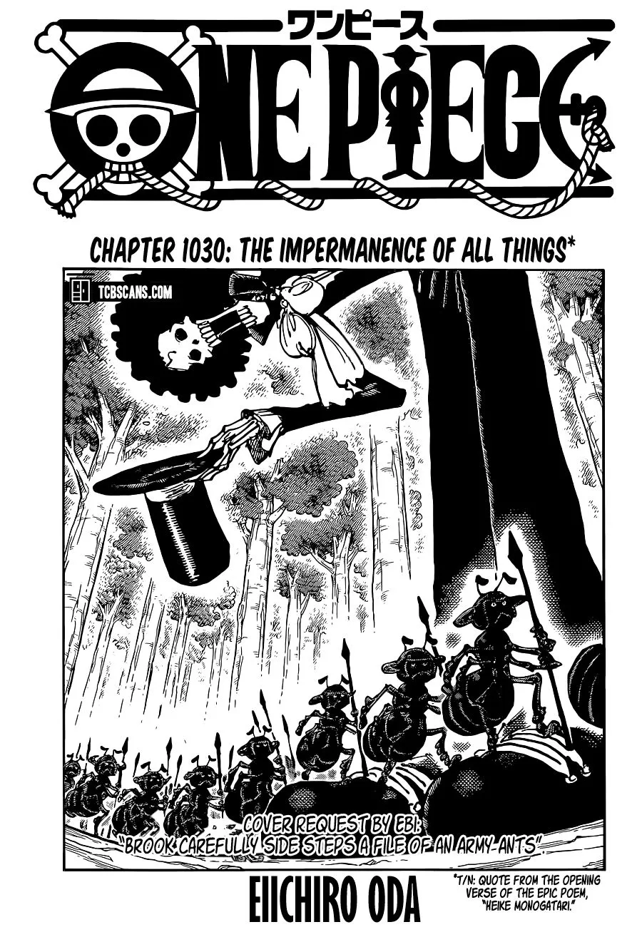 One Piece Zinmanga X Chapter 1030 Page 1