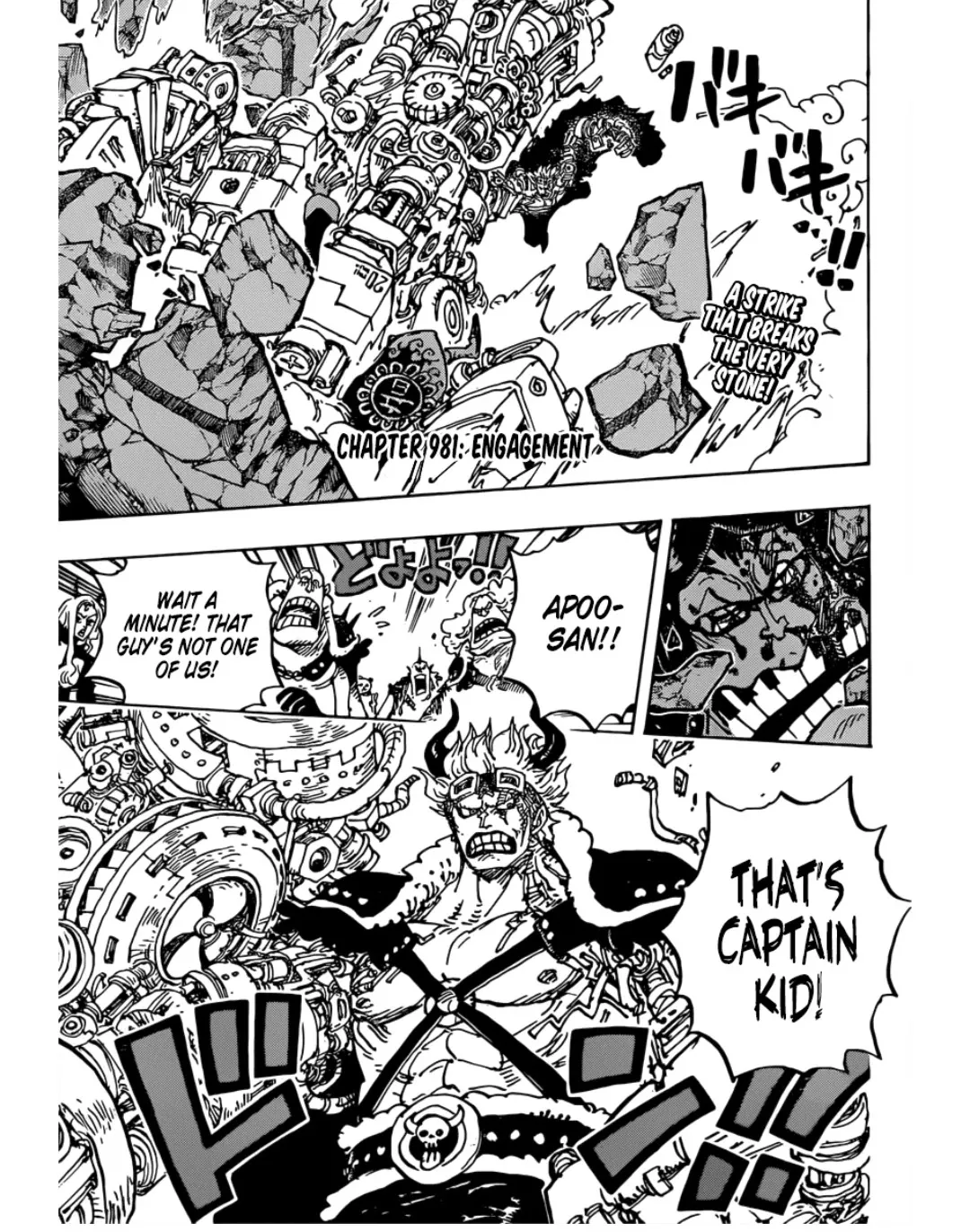 One Piece Zinmanga X Chapter 981 Page 1