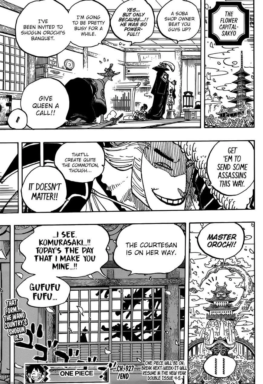 One Piece Zinmanga X Chapter 927.1 Page 15