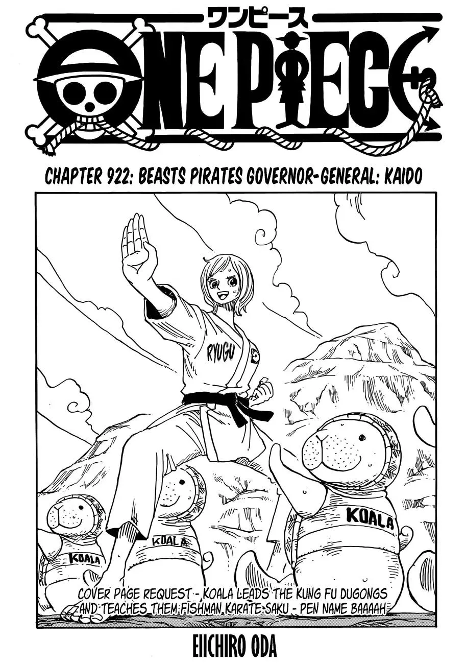 One Piece Zinmanga X Chapter 922 Page 1