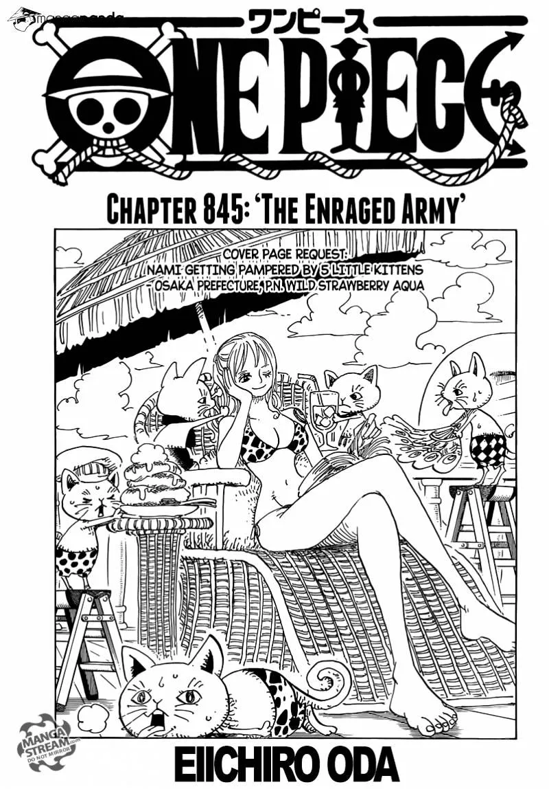 One Piece Zinmanga X Chapter 845 Page 1
