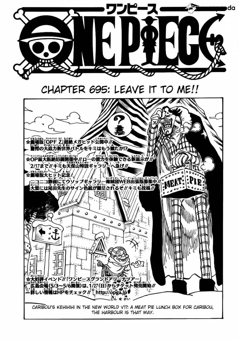 One Piece Zinmanga X Chapter 695 Page 3