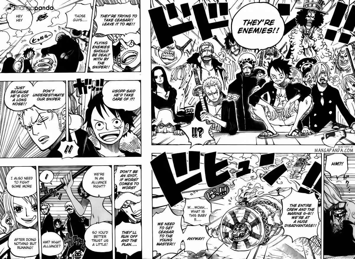 One Piece Zinmanga X Chapter 695 Page 11