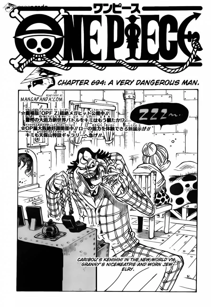 One Piece Zinmanga X Chapter 694 Page 3