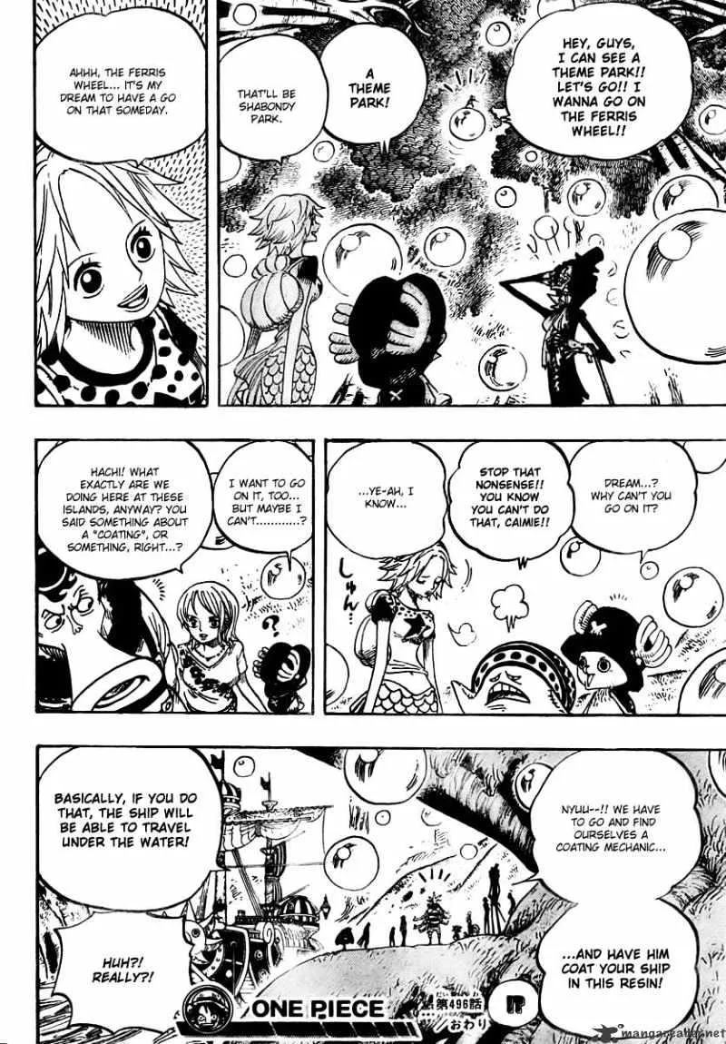 One Piece Zinmanga X Chapter 496 Page 17