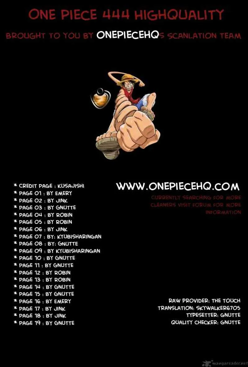One Piece Zinmanga X Chapter 444 Page 1