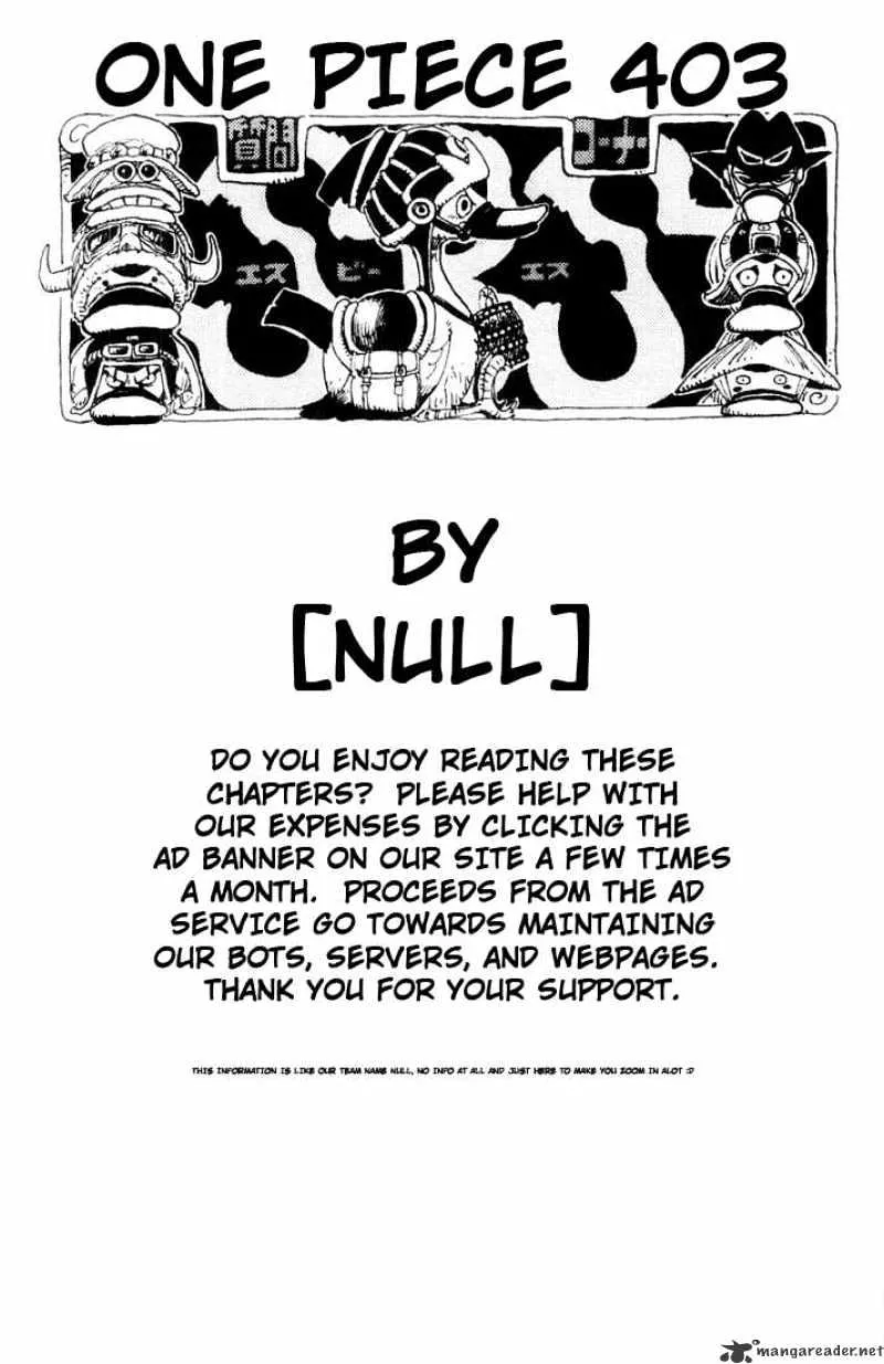 One Piece Zinmanga X Chapter 403 Page 20