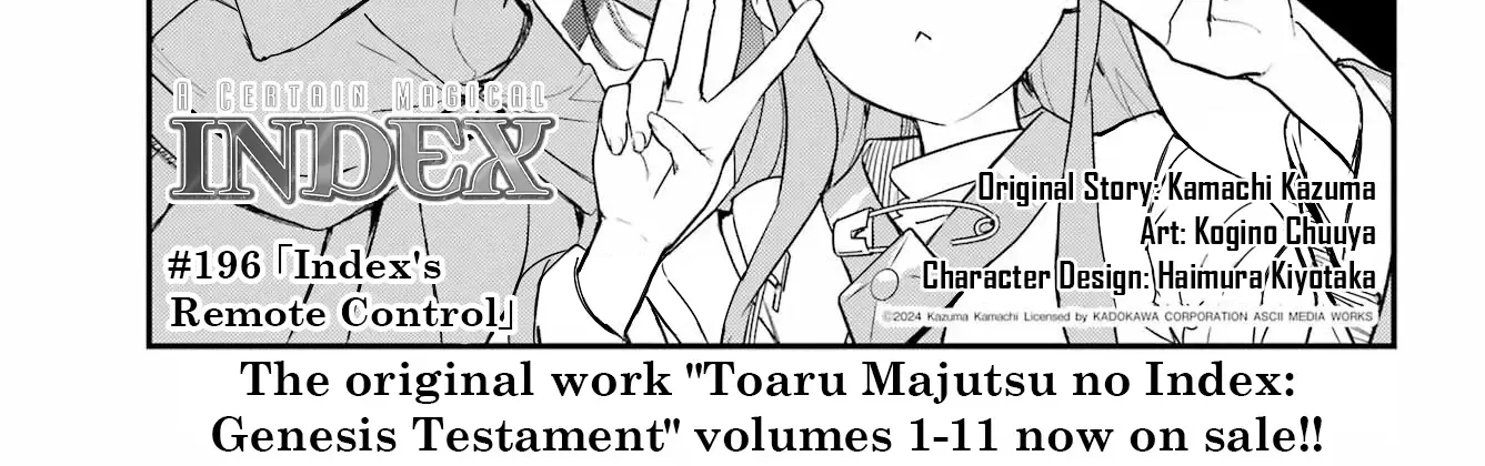 To Aru Majutsu No Kinsho Mokuroku Zinmanga X Chapter 196 Page 2