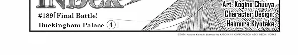 To Aru Majutsu No Kinsho Mokuroku Zinmanga X Chapter 189 Page 2