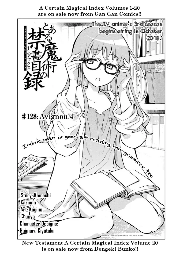 To Aru Majutsu No Kinsho Mokuroku Zinmanga X Chapter 128 Page 1