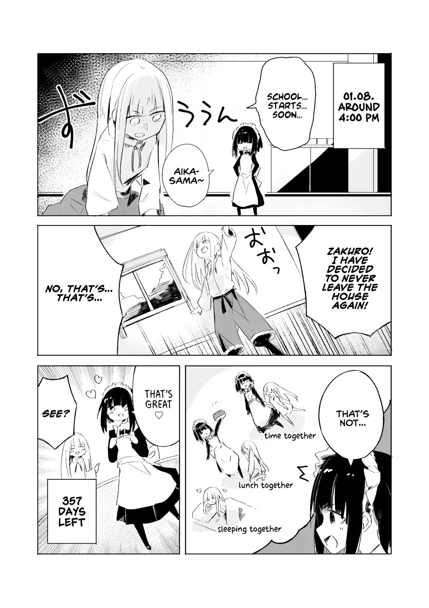 1-Nen Inai ni Ojousama o Kouryaku Suru Maid no Ohanashi Zinmanga X Chapter 8 Page 1