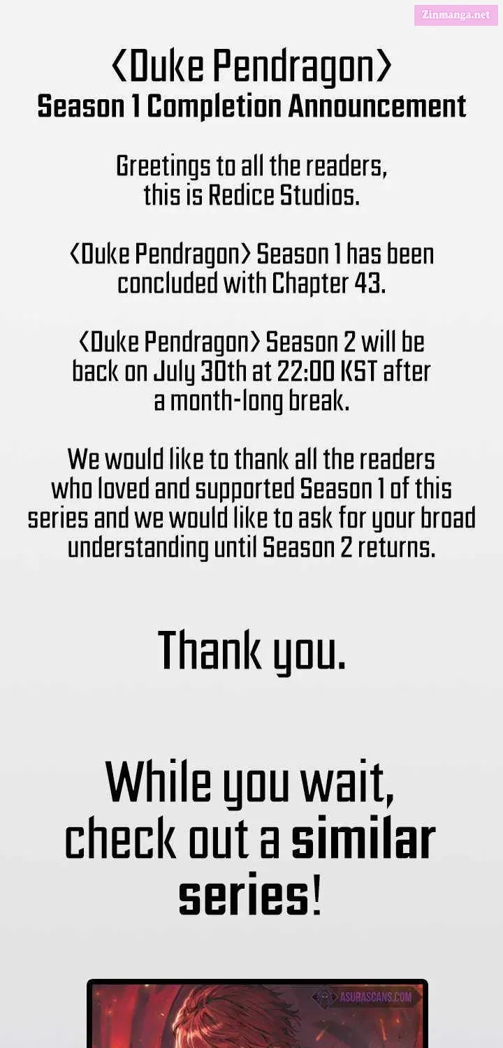 White Dragon Duke: Pendragon Zinmanga X Chapter 43.1 Page 1