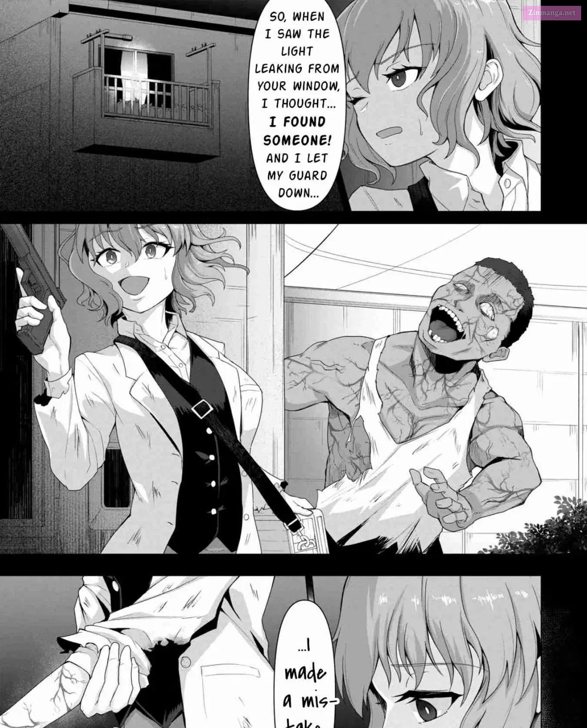 Ore no vaccine dake ga zonbi-ka shita sekai o sukueru Zinmanga X Chapter 1 Page 35
