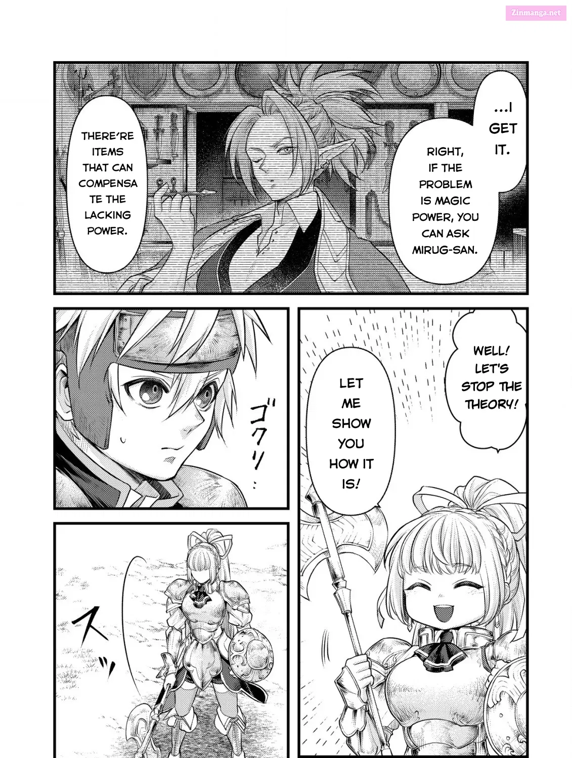 Kikori no Isekai Tan ~Tensei shita Shounen wa, Ono 1-pon de Nariagaru~ Zinmanga X Chapter 11 Page 28
