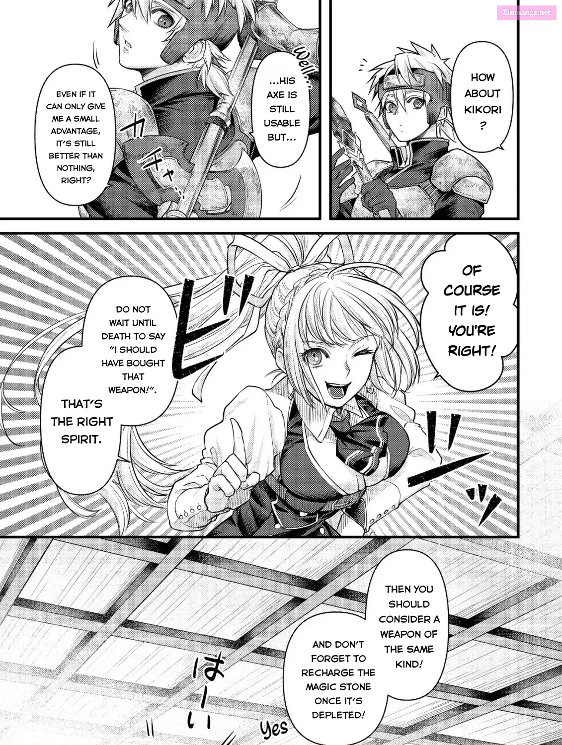 Kikori no Isekai Tan ~Tensei shita Shounen wa, Ono 1-pon de Nariagaru~ Zinmanga X Chapter 10 Page 32