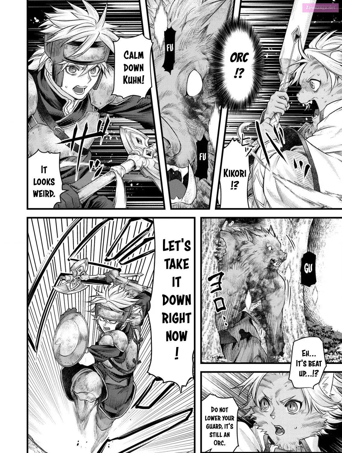 Kikori no Isekai Tan ~Tensei shita Shounen wa, Ono 1-pon de Nariagaru~ Zinmanga X Chapter 10 Page 46