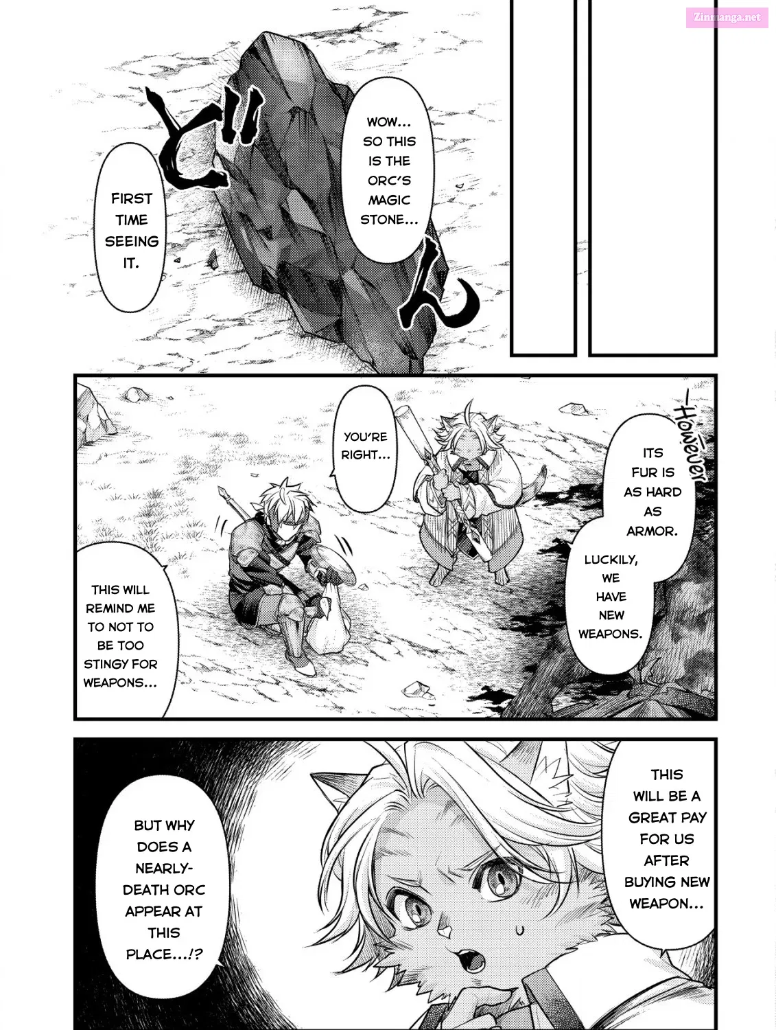 Kikori no Isekai Tan ~Tensei shita Shounen wa, Ono 1-pon de Nariagaru~ Zinmanga X Chapter 10 Page 56