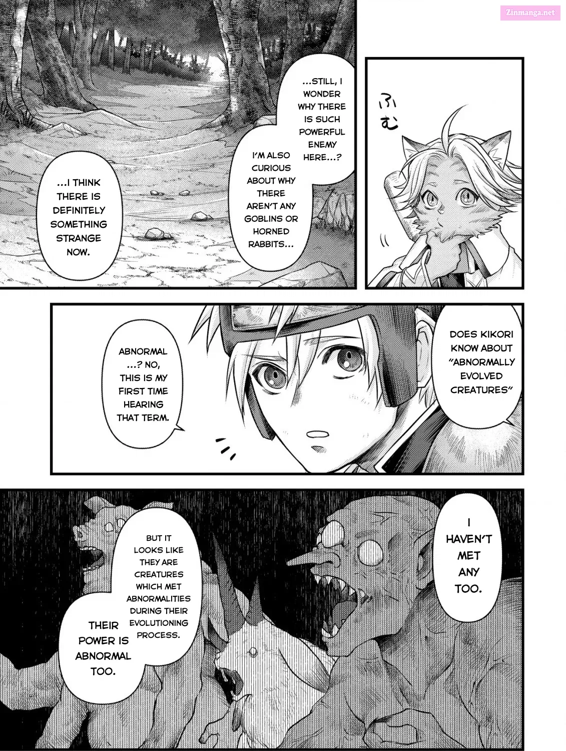 Kikori no Isekai Tan ~Tensei shita Shounen wa, Ono 1-pon de Nariagaru~ Zinmanga X Chapter 9 Page 56