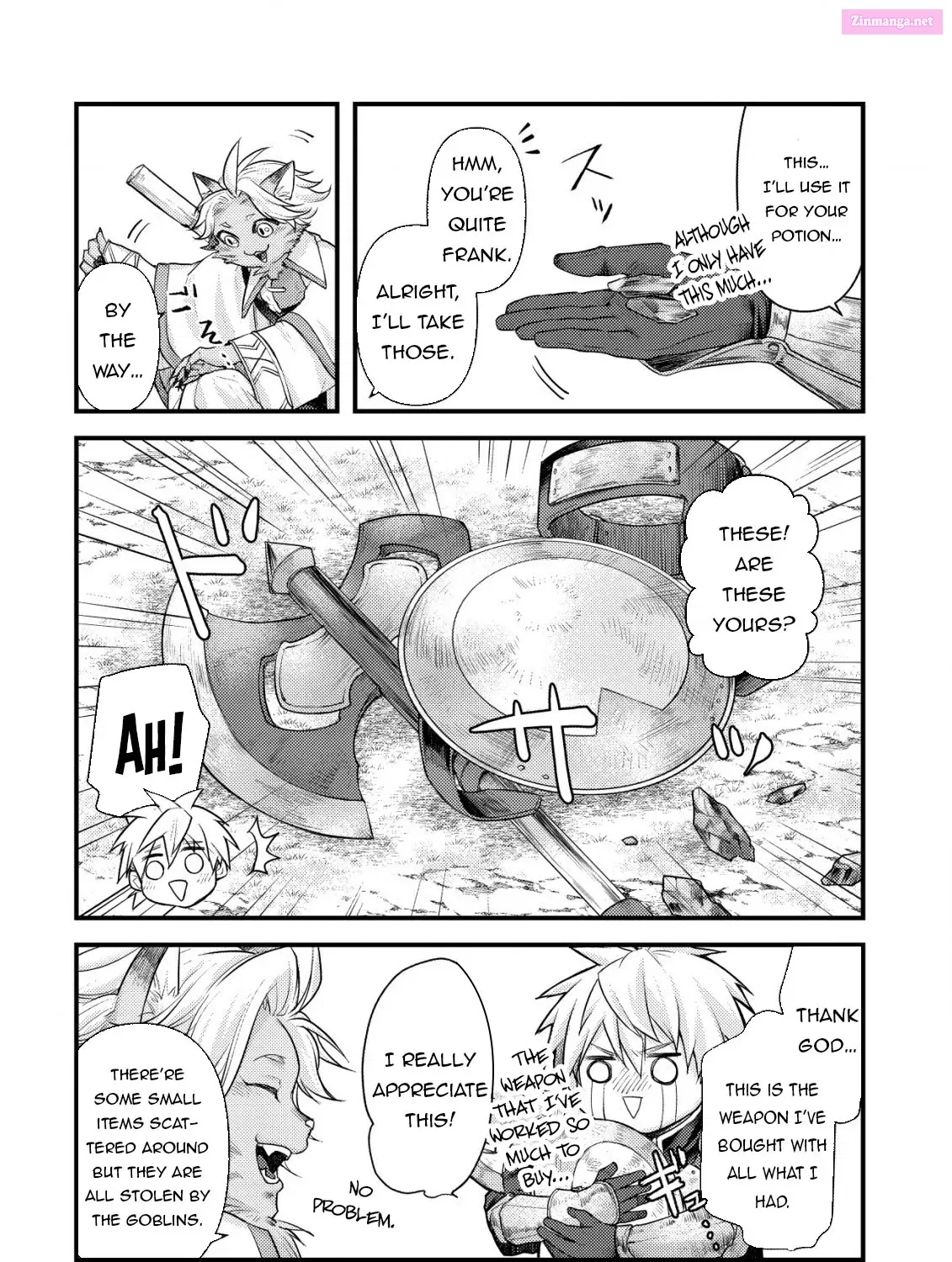 Kikori no Isekai Tan ~Tensei shita Shounen wa, Ono 1-pon de Nariagaru~ Zinmanga X Chapter 8 Page 14