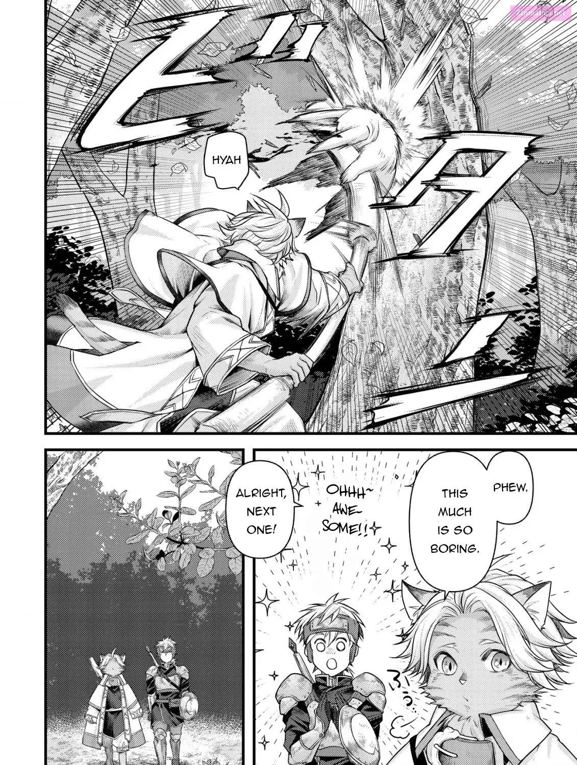 Kikori no Isekai Tan ~Tensei shita Shounen wa, Ono 1-pon de Nariagaru~ Zinmanga X Chapter 8 Page 42