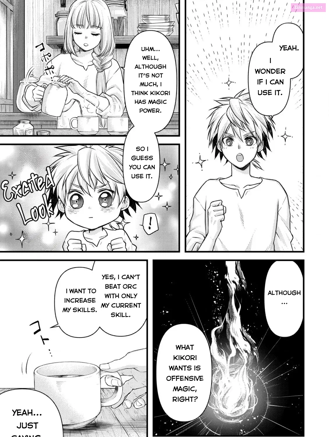Kikori no Isekai Tan ~Tensei shita Shounen wa, Ono 1-pon de Nariagaru~ Zinmanga X Chapter 7 Page 24