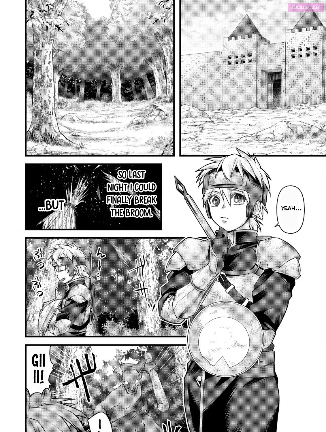 Kikori no Isekai Tan ~Tensei shita Shounen wa, Ono 1-pon de Nariagaru~ Zinmanga X Chapter 7 Page 46