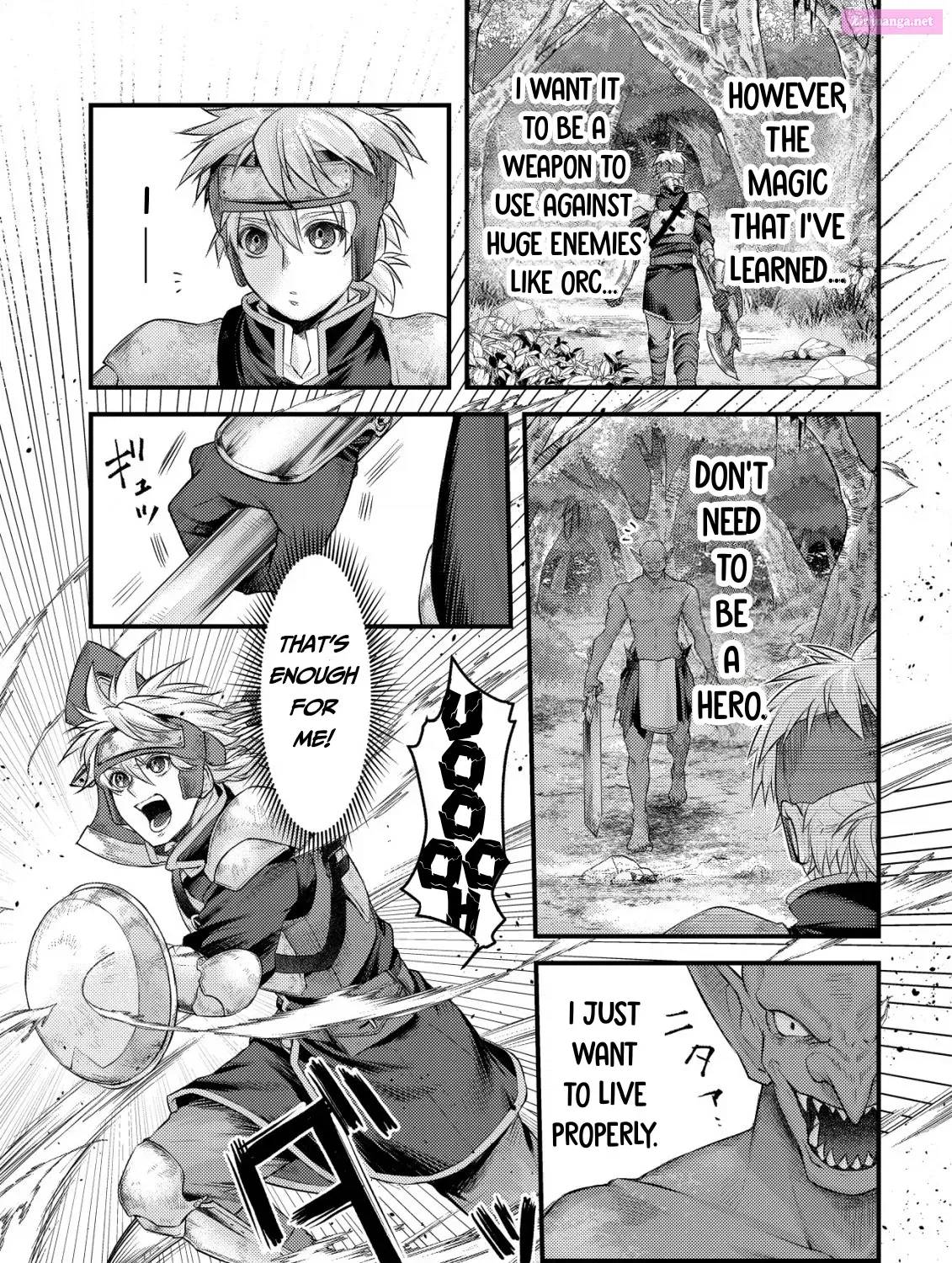 Kikori no Isekai Tan ~Tensei shita Shounen wa, Ono 1-pon de Nariagaru~ Zinmanga X Chapter 7 Page 52