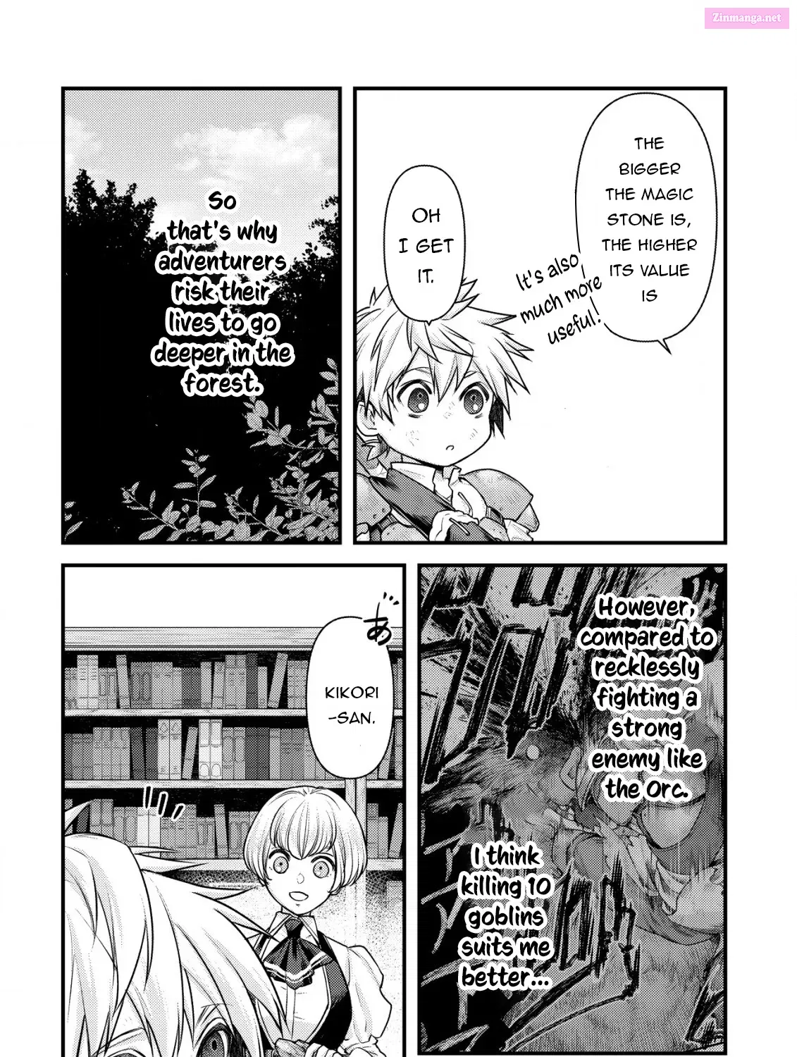 Kikori no Isekai Tan ~Tensei shita Shounen wa, Ono 1-pon de Nariagaru~ Zinmanga X Chapter 6 Page 14