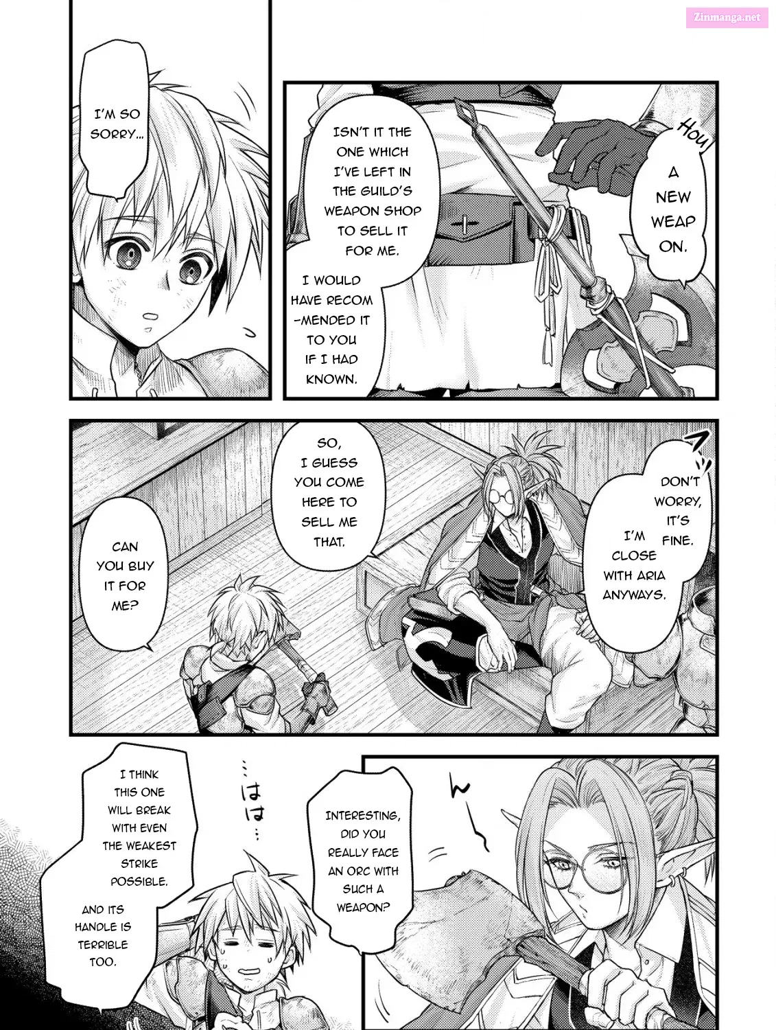 Kikori no Isekai Tan ~Tensei shita Shounen wa, Ono 1-pon de Nariagaru~ Zinmanga X Chapter 6 Page 36