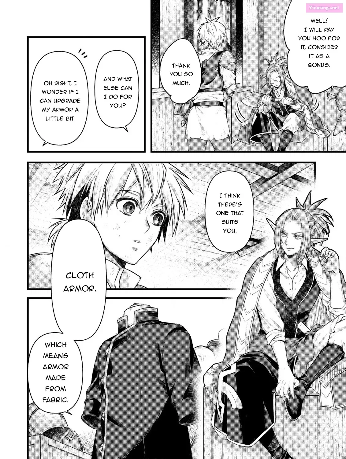 Kikori no Isekai Tan ~Tensei shita Shounen wa, Ono 1-pon de Nariagaru~ Zinmanga X Chapter 6 Page 38