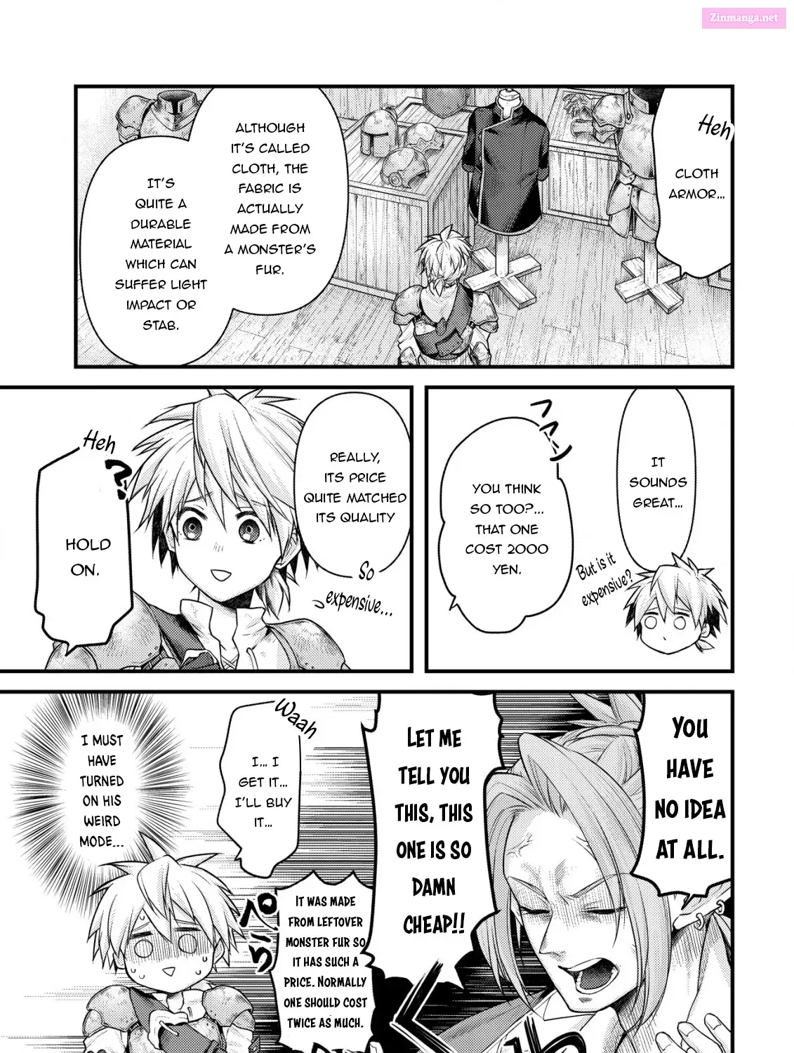 Kikori no Isekai Tan ~Tensei shita Shounen wa, Ono 1-pon de Nariagaru~ Zinmanga X Chapter 6 Page 40