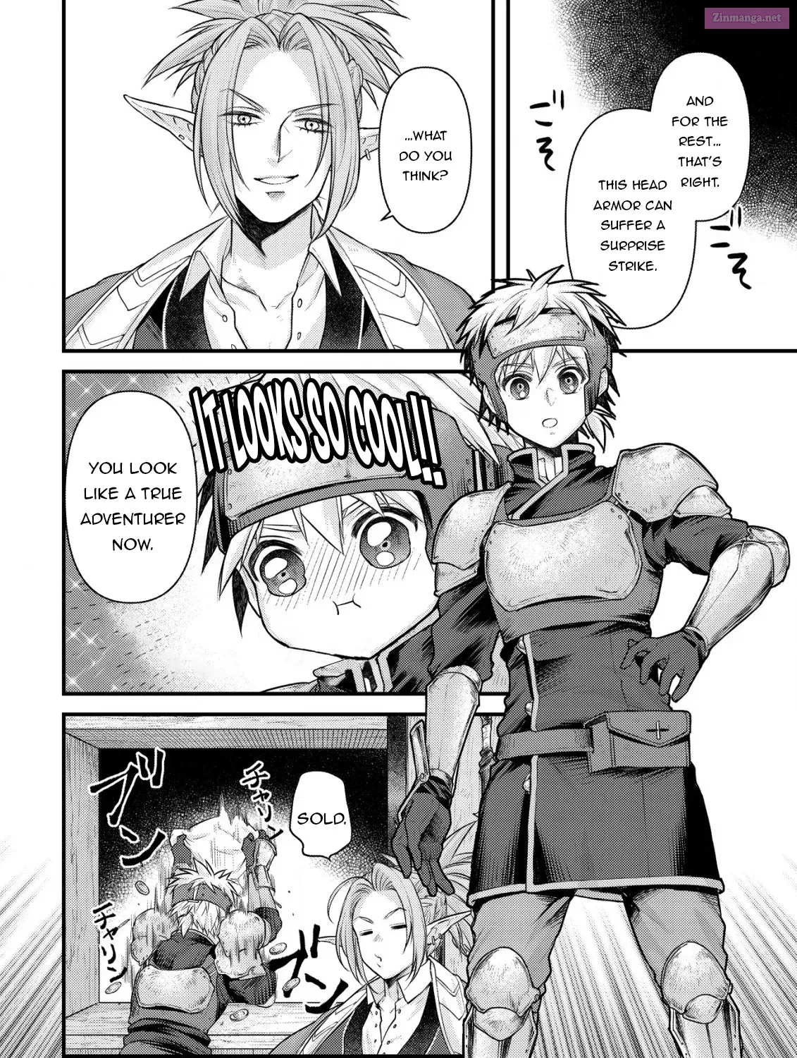 Kikori no Isekai Tan ~Tensei shita Shounen wa, Ono 1-pon de Nariagaru~ Zinmanga X Chapter 6 Page 42