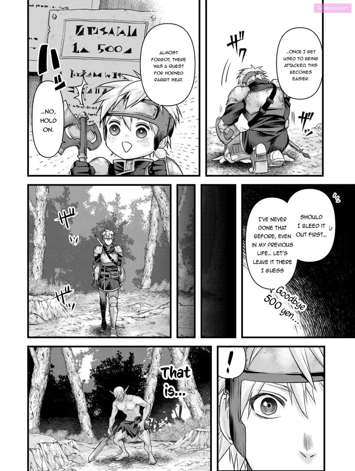 Kikori no Isekai Tan ~Tensei shita Shounen wa, Ono 1-pon de Nariagaru~ Zinmanga X Chapter 6 Page 54