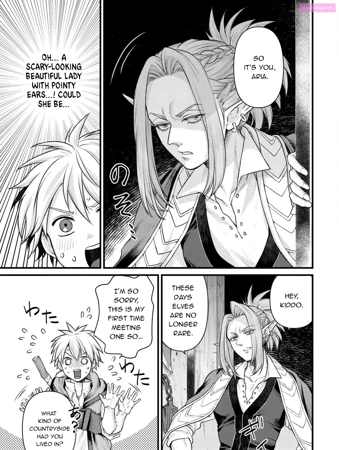 Kikori no Isekai Tan ~Tensei shita Shounen wa, Ono 1-pon de Nariagaru~ Zinmanga X Chapter 4 Page 28