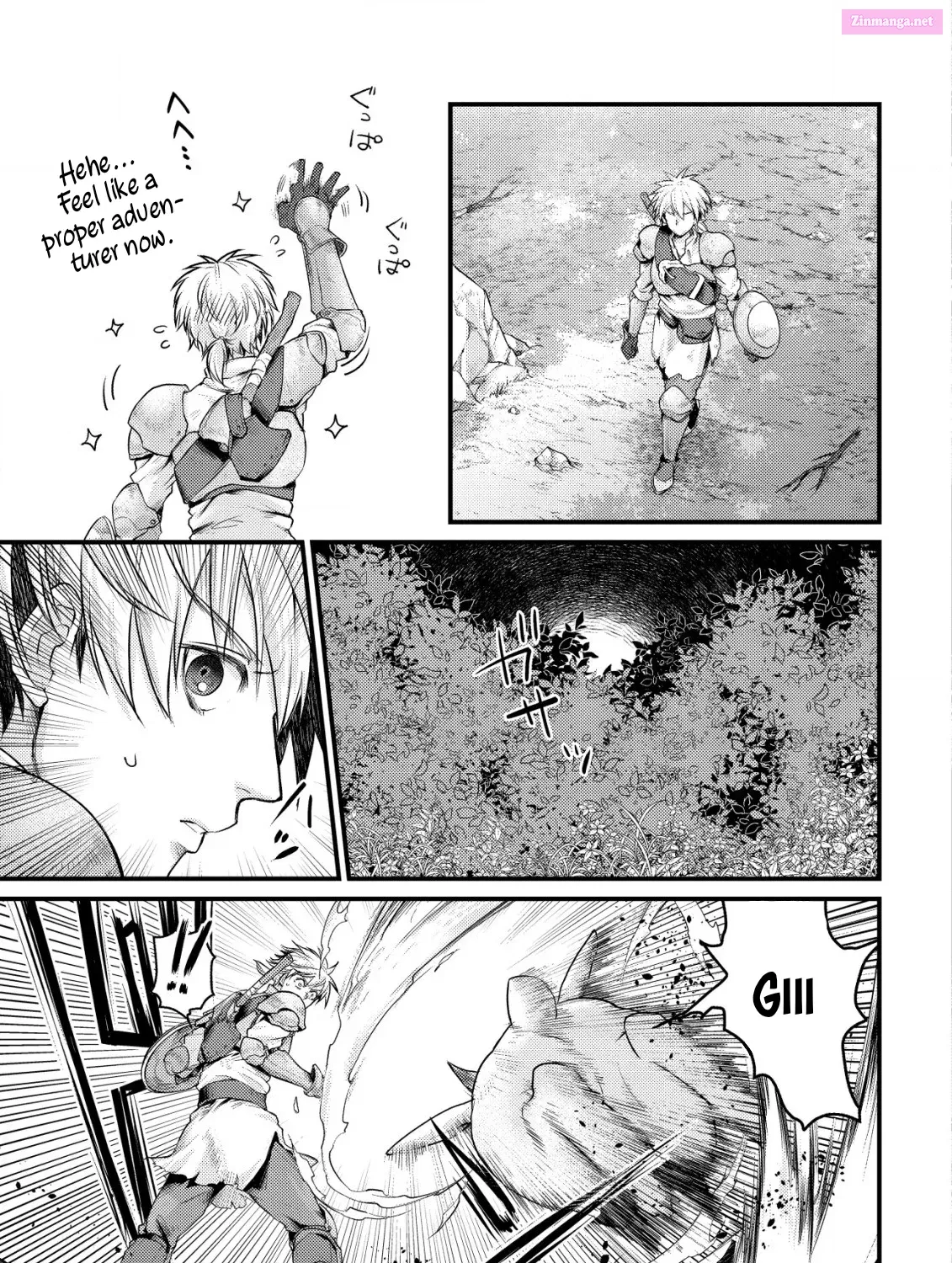 Kikori no Isekai Tan ~Tensei shita Shounen wa, Ono 1-pon de Nariagaru~ Zinmanga X Chapter 4 Page 40