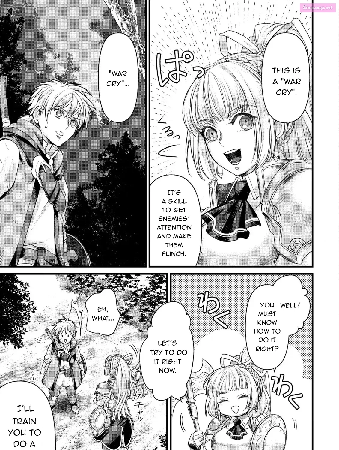 Kikori no Isekai Tan ~Tensei shita Shounen wa, Ono 1-pon de Nariagaru~ Zinmanga X Chapter 3 Page 32