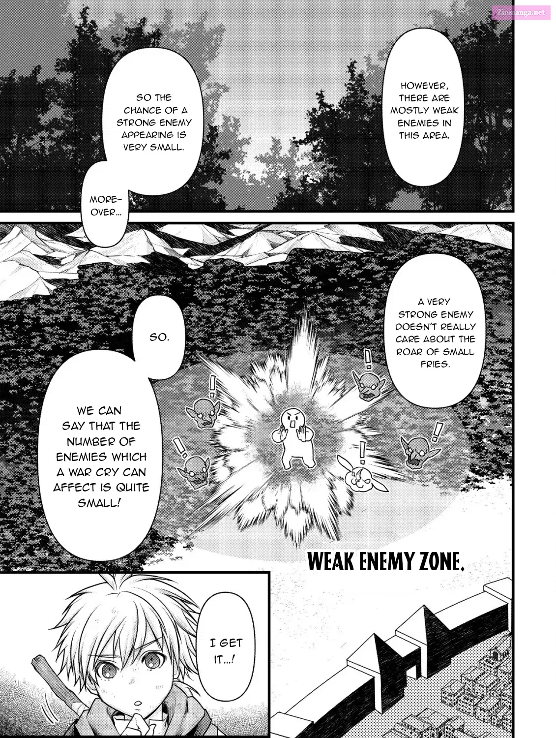 Kikori no Isekai Tan ~Tensei shita Shounen wa, Ono 1-pon de Nariagaru~ Zinmanga X Chapter 3 Page 36