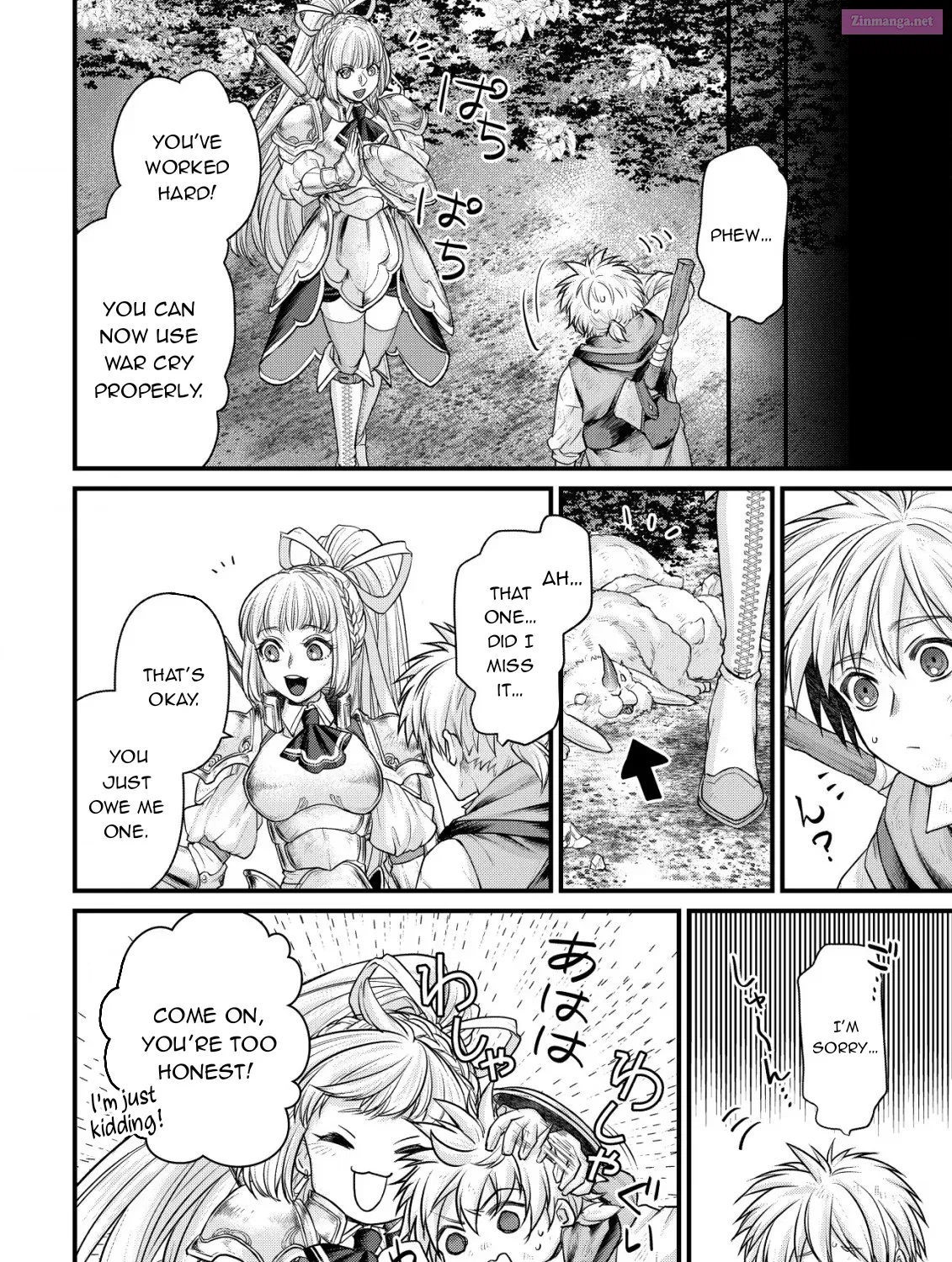 Kikori no Isekai Tan ~Tensei shita Shounen wa, Ono 1-pon de Nariagaru~ Zinmanga X Chapter 3 Page 50