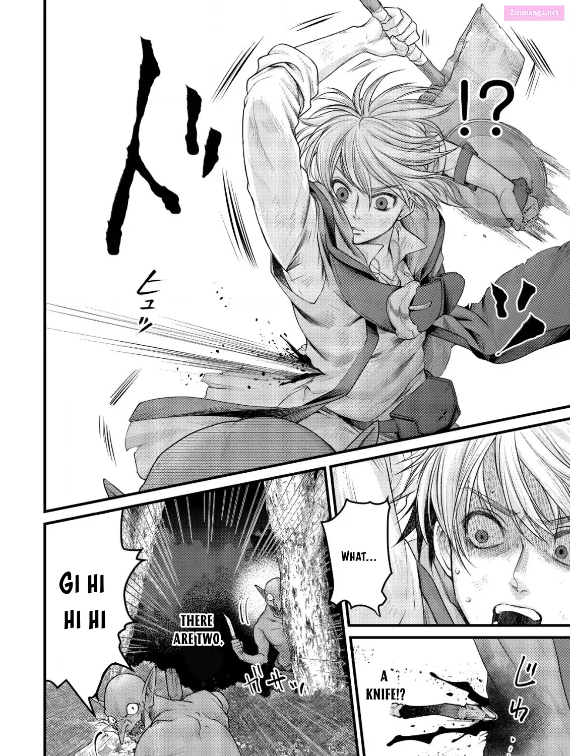 Kikori no Isekai Tan ~Tensei shita Shounen wa, Ono 1-pon de Nariagaru~ Zinmanga X Chapter 2 Page 38