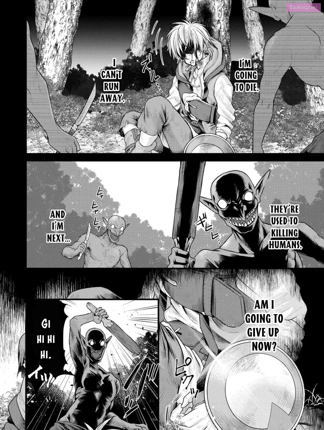 Kikori no Isekai Tan ~Tensei shita Shounen wa, Ono 1-pon de Nariagaru~ Zinmanga X Chapter 2 Page 46