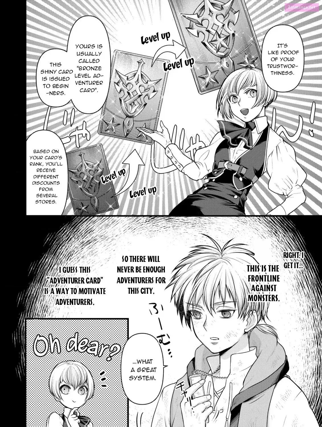 Kikori no Isekai Tan ~Tensei shita Shounen wa, Ono 1-pon de Nariagaru~ Zinmanga X Chapter 1 Page 34