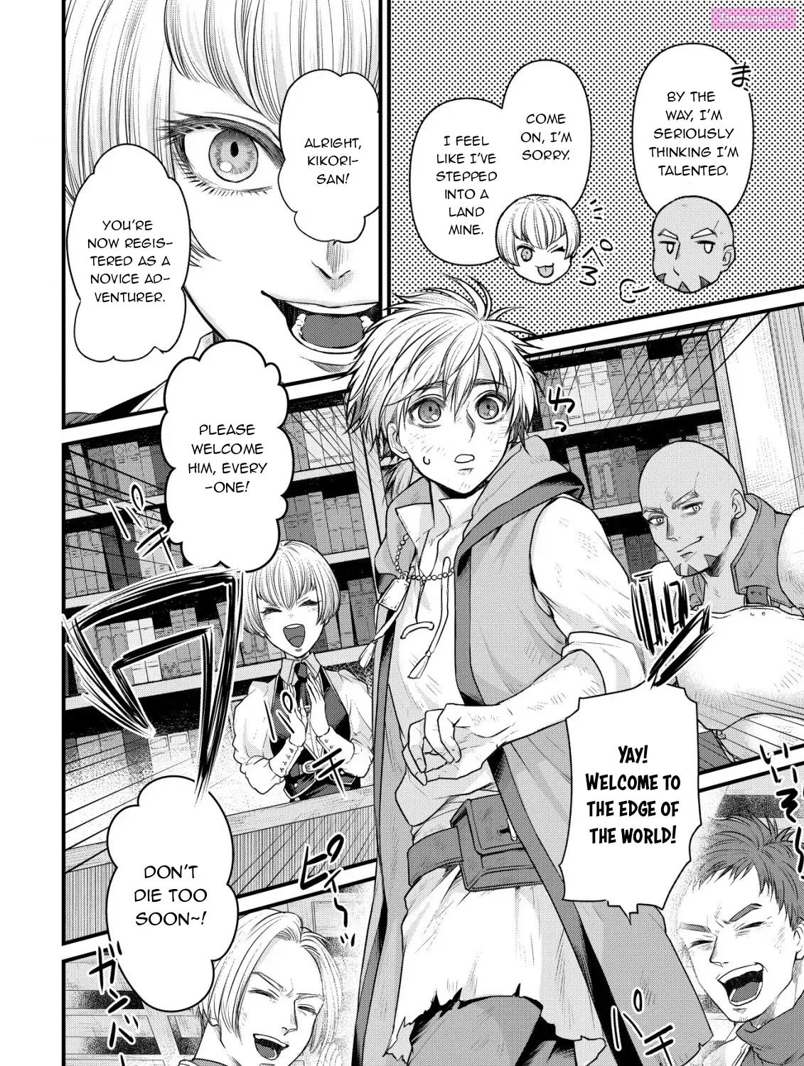 Kikori no Isekai Tan ~Tensei shita Shounen wa, Ono 1-pon de Nariagaru~ Zinmanga X Chapter 1 Page 38