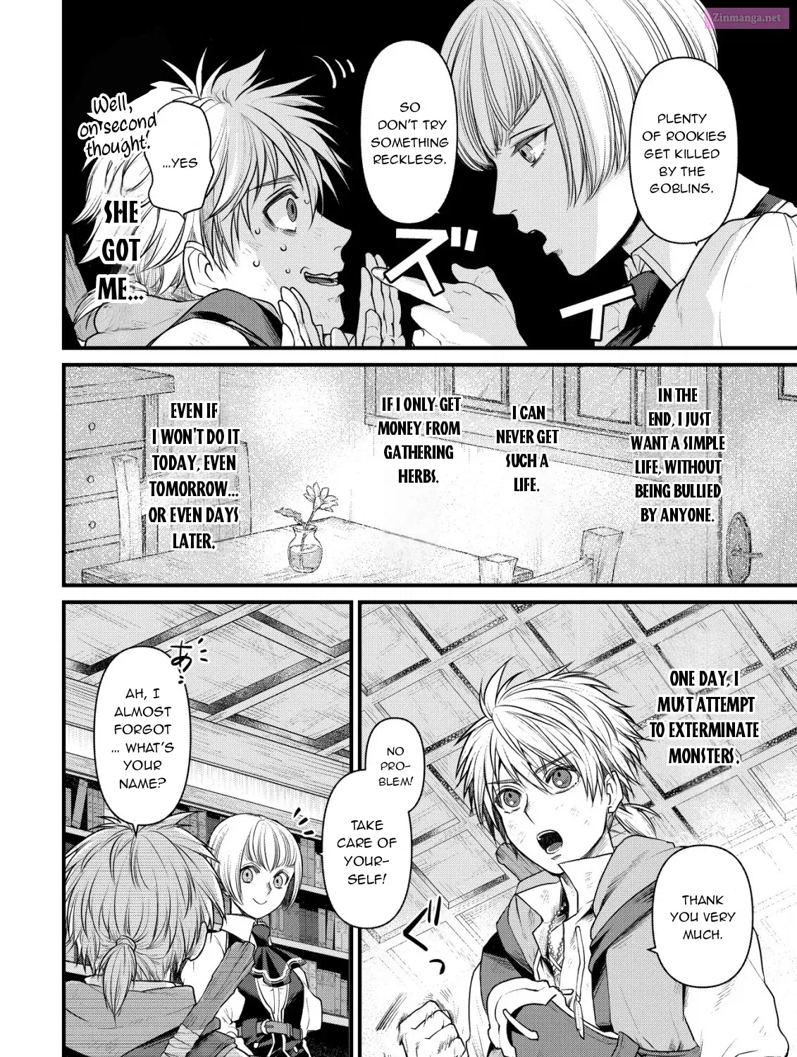 Kikori no Isekai Tan ~Tensei shita Shounen wa, Ono 1-pon de Nariagaru~ Zinmanga X Chapter 1 Page 46