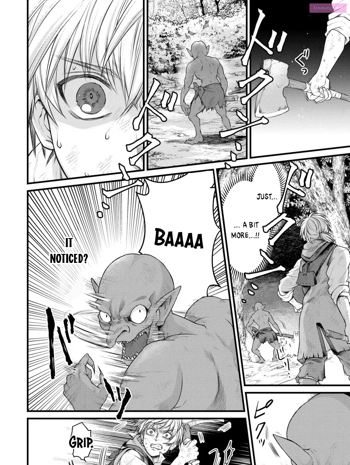 Kikori no Isekai Tan ~Tensei shita Shounen wa, Ono 1-pon de Nariagaru~ Zinmanga X Chapter 1 Page 62