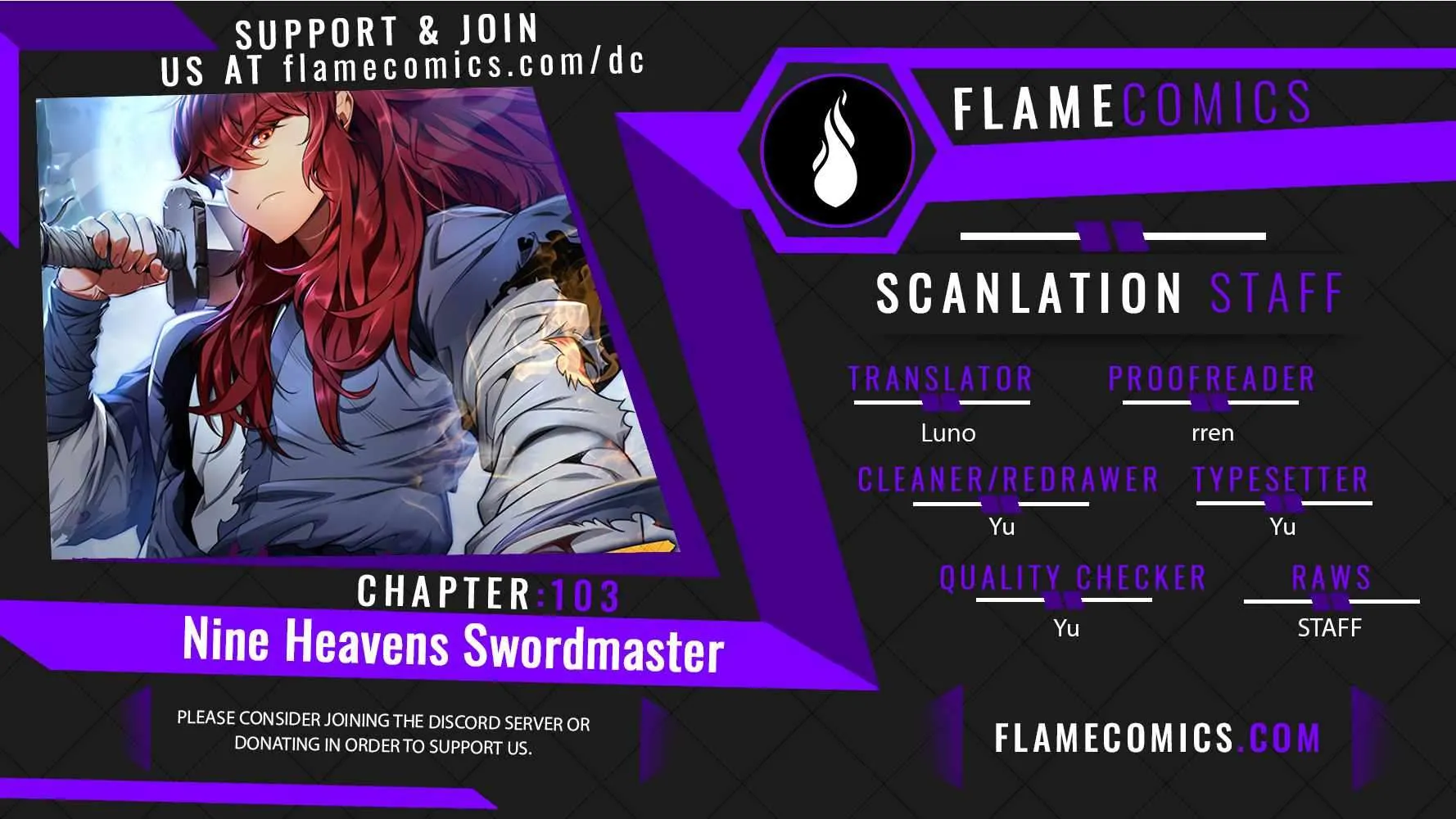 Heavenly Inquisition Sword (Nine Heavens Swordmaster) Zinmanga X Chapter 103 Page 1